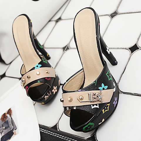 Women's High Heel Sport Sandals Open Toe PU Summer 2020 - Style a.html - Image 4