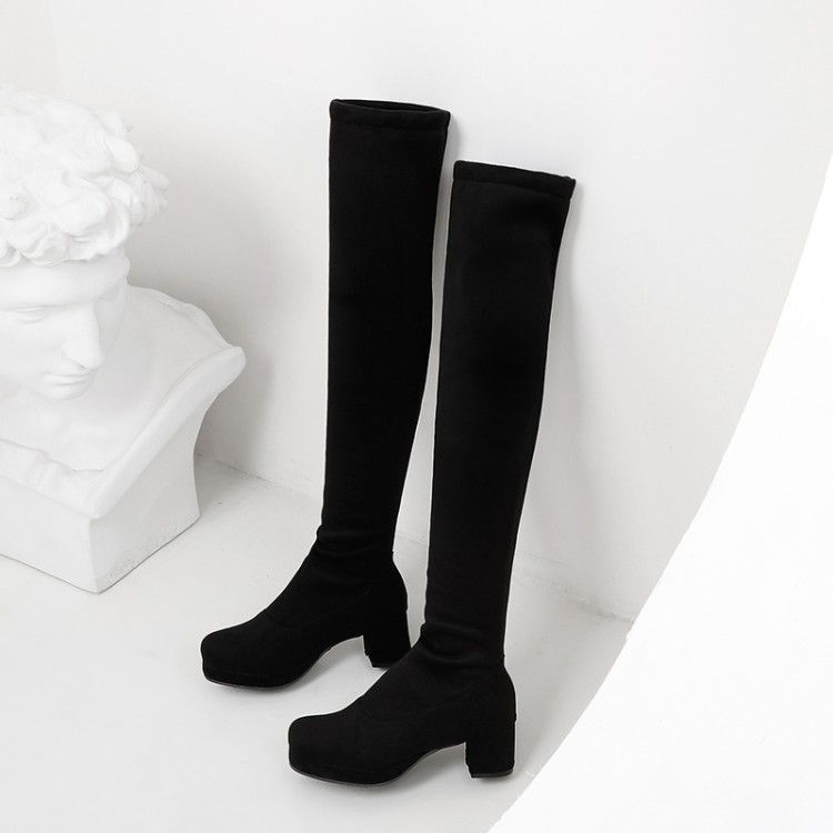 womens-japanese-style-winter-fashion-boots-with-side-zipper-and-chunky-mid-heel