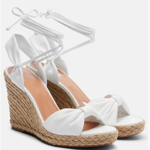 Roman Sandals Low-Top Open-Toe Cross-Strap Wedge
